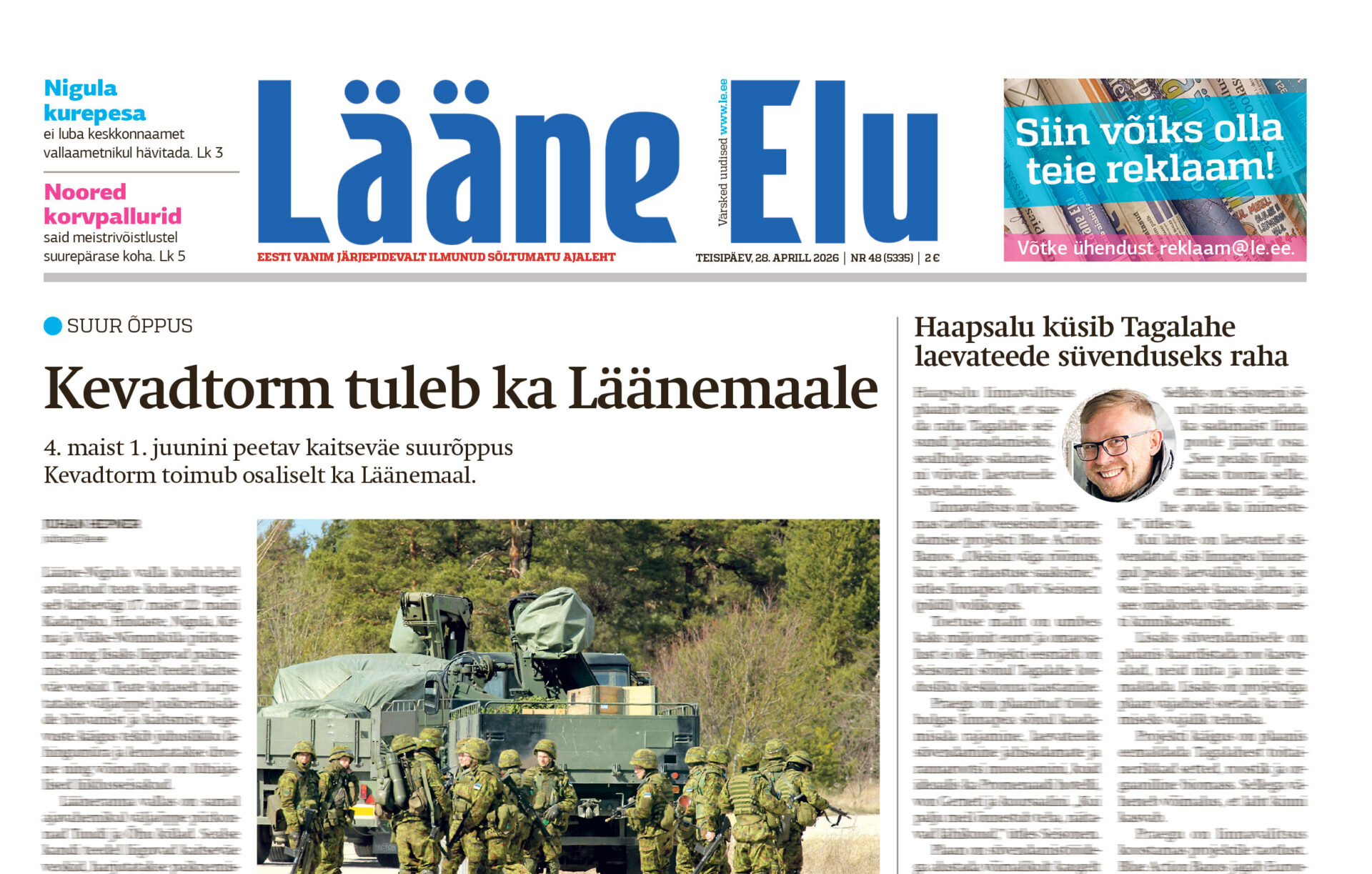 Keskkonnaamet keelas hävitada Nigula kurepesa
Lääne-Nigula keskkonnaametnik Aivi Heinleht küsis pesitsusajal eriluba hävitada Nigula kurepesa põhjendusega, et v